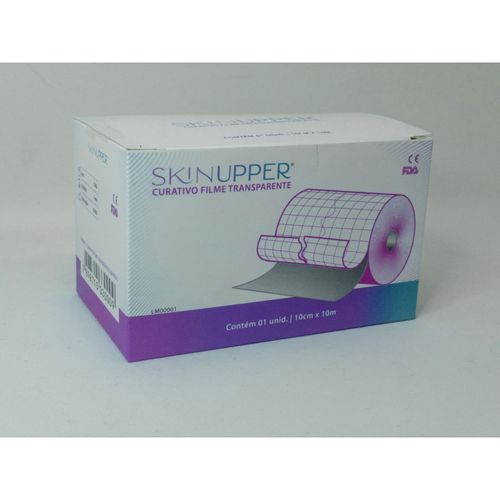Curativo Filme Transparente em Rolo 10cm x 10m - SKINUPPER Curativo Filme Transparente em Rolo 10m x 10cm - SKINUPPER