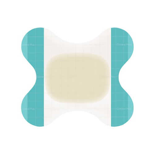 Curativo Hidrocolóide com Alginato Contorno 6x8cm - Comfeel Plus - 5un - Coloplast 33280 Curativo Hidrocolóide com Alginato Contorno 6x8cm - Comfeel Plus - 5un - Coloplast 33280