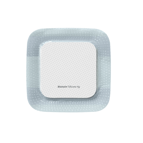Curativo Silicone e Prata 10x10cm Biatain Silicone AG - Coloplast 39637