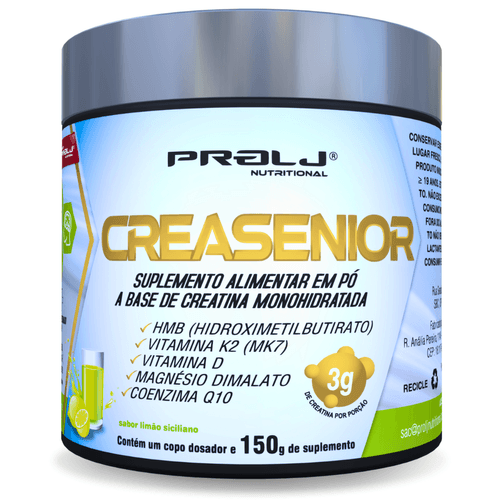 CREASENIOR CREATINA MONOHIDRATADA 150g SABOR LIMÃO