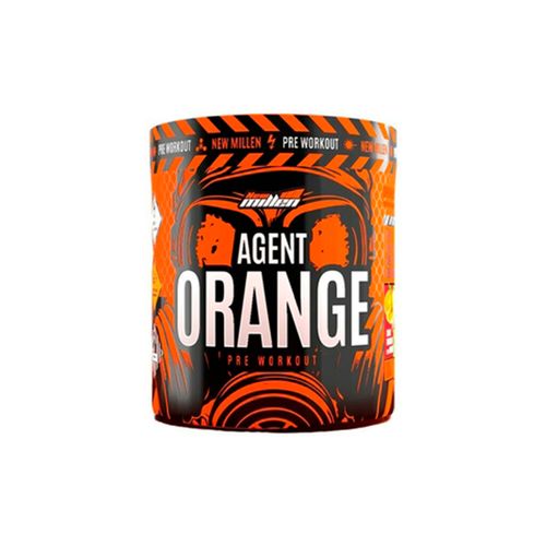 Pré-Treino Agent Orange 250g Tangerina com Morango New Millen Pré-Treino Agent Orange 250g Tangerina com Morango New Millen