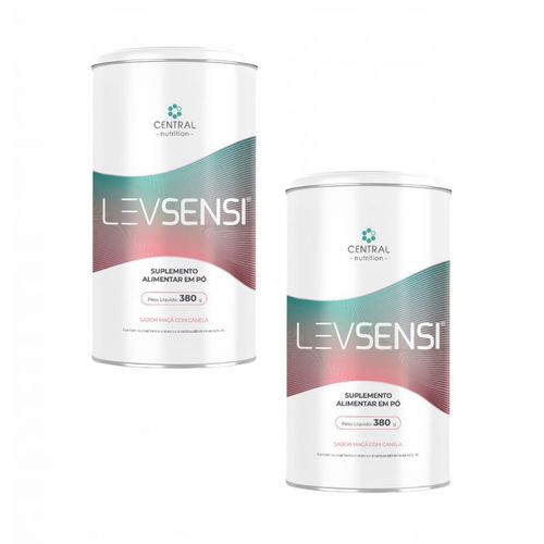 2x LEVSENSI - Central Nutrition- 380g- Sabor Maçã com Canela Sem Sabor 2x LEVSENSI - Central Nutrition- 380g- Sabor Maçã com Canela Sem Sabor