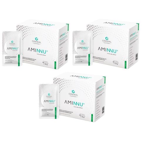 3x Aminnu Sem Xilitol Limão- 30 Sachês- Central Nutrition limao 3x Aminnu Sem Xilitol Limão- 30 Sachês- Central Nutrition limao