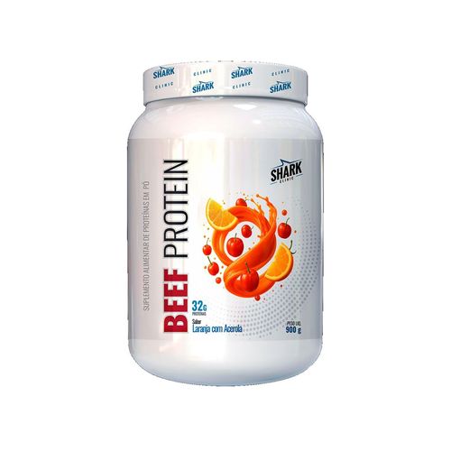 Whey Beef Protein Laranja c/ Acerola 900g -  Sharkpro Suplementos
