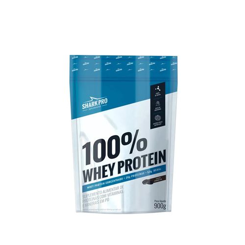 100% Whey Protein Pouch 900g Cookies - Sharkpro Suplementos 100% Whey Protein Pouch 900g Cookies - Sharkpro Suplementos