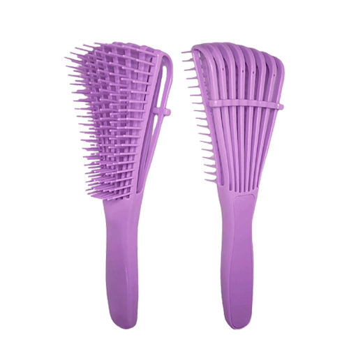 Escova Polvo Desembaraçadora Para Cabelos Cacheados e Crespos 8 Cerdas Ajustáveis NULO