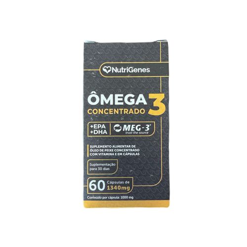 Ômega 3 Super Concentrado 1.100mg +dha +epa Nutrigenes