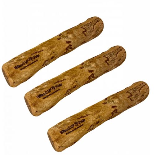 3x Mordedor Natural Wood N Pets Madeira Para Roer- Extreme 3x Mordedor Natural Wood N Pets Madeira Para Roer- Extreme
