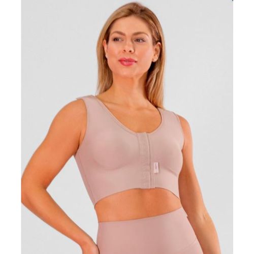 Sutiã Pós-cirúrgico de alças largas Regata Seamless Sem costura com abertura na frente - Modelle Skin P Sutiã Pós-cirúrgico de alças largas Regata Seamless Sem costura com abertura na frente - Modelle Skin P