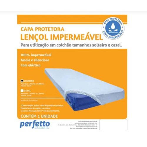 Lençol impermeável capa para colchão king - Perfetto