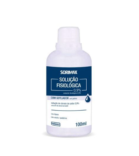 Soro Fisiológico 0,9% Cloreto de sódio 100mL - Farmax