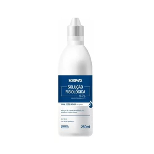 Soro Fisiológico 0,9% Cloreto de sódio 250mL - Farmax Soro Fisiológico 0,9% Cloreto de sódio 250mL - Farmax