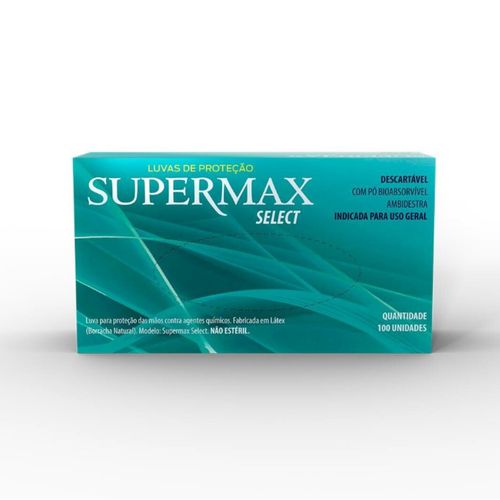 Luva para procedimentos de látex com pó Select (tamanho P) - Supermax