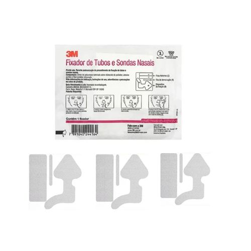 Fixador de Tubos e Sondas Nasais (kit com 3 unidades)  - 3M