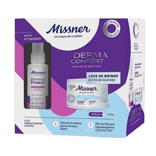 Kit Curativo Barreira Protetora da Pele 28 ML Spray + Grátis 1 Fita de silicone 25mm X1,5mts - Missner