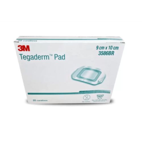 Curativo Transparente Tegaderm PAD 3586BR  9cmX10cm (caixa com 25 unidades) - 3M