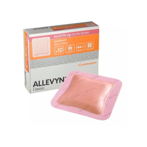 Curativo Allevyn Gentle Border AG 10cmx10cm - Smith&Nephew