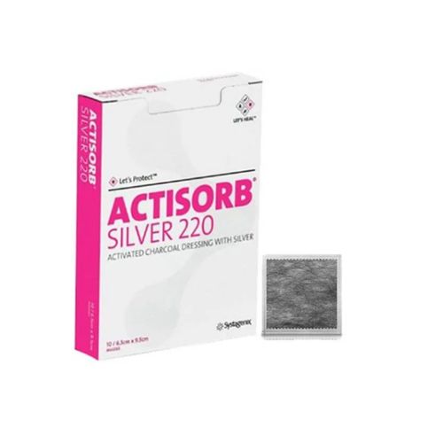 Curativo Actisorb Silver 220 Carvão Ativado Com Prata 10.5 x 10cm (1 unidade) - Systagenix Curativo Actisorb Silver 220 Carvão Ativado Com Prata 10.5 x 10cm (1 unidade) - Systagenix