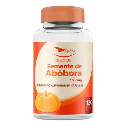 Óleo De Semente De Abóbora- 1000mg- 120 Softgels- Global Óleo De Semente De Abóbora- 1000mg- 120 Softgels- Global