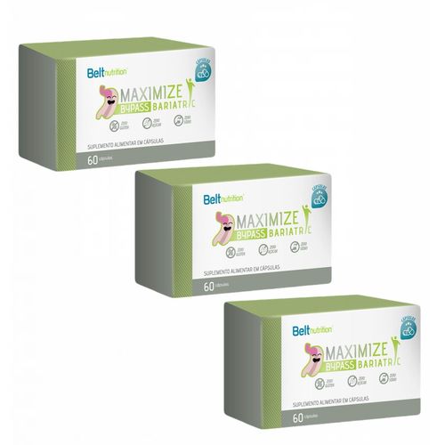 3x Belt Maximize Bypass - 60 Cápsulas - Belt Nutrition sem sabor 3x Belt Maximize Bypass - 60 Cápsulas - Belt Nutrition sem sabor