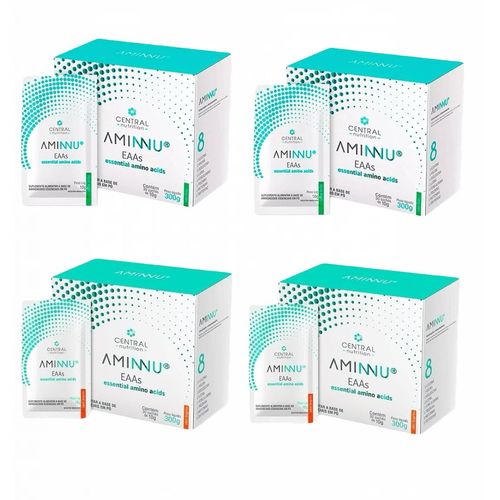 2x Kit Aminnu Eaas 10g Tangerina + Limão- Central Nutrition Limão 2x Kit Aminnu Eaas 10g Tangerina + Limão- Central Nutrition Limão