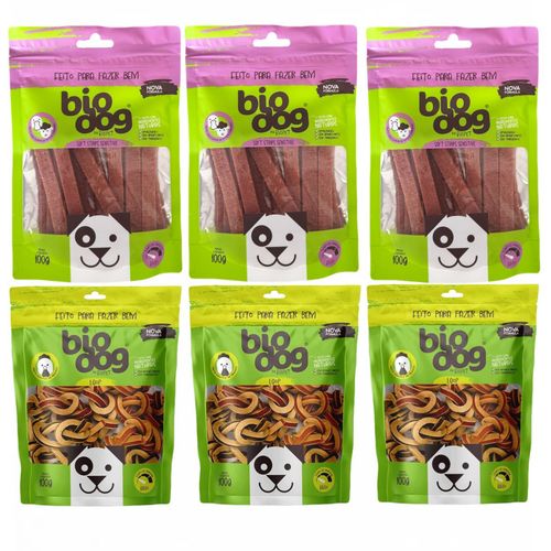 3x Loop Frango + 3x Sensitive Cordeiro com Pato - Bio Dog