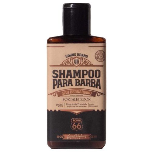 Shampoo Para Barba San Bernardino Fortalecedor Route 66 140mL Viking