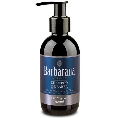 Shampoo de Barba Blue Kingdom Amadeirado Suave 150mL Barbarana