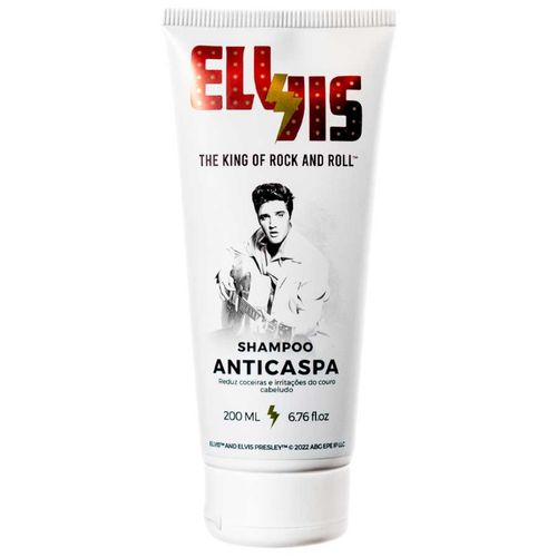 Shampoo Anticaspa Elvis Presley Reduz Coceiras e Irritações 200mL Viking