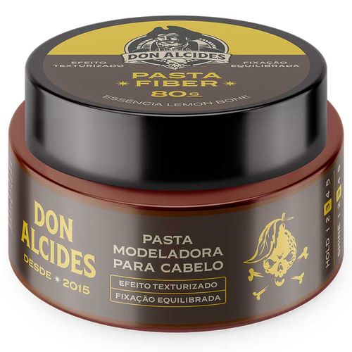 Pasta Fiber Lemon Bone Pomada Para Cabelo Média Fixação 80g Don Alcides Pasta Fiber Lemon Bone Pomada Para Cabelo Média Fixação 80g Don Alcides