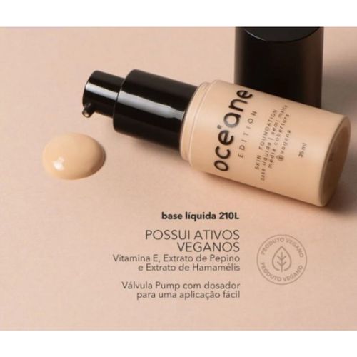 Base líquida Skin Foundation Océane 210L Base líquida Skin Foundation Océane 210L