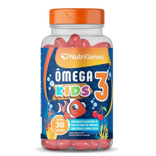 Ômega 3 Kids 30 cápsulas 750mg Nutrigenes Ômega 3 Kids 30 cápsulas 750mg Nutrigenes