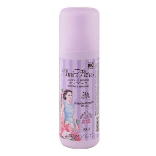 Kit c/4 Unidades de Desodorante Spray Alma De Flores 90ml Baunilha