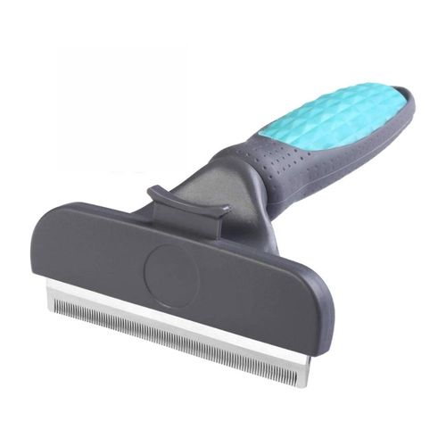 Pente Escova Removedora de Pelos Pets Cães e Gatos Cabo Ergonômico