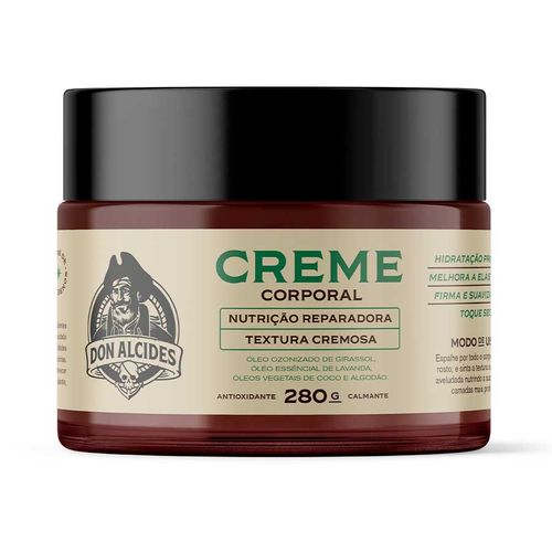 Creme Corporal Masculino Cítrico Hidratante Firmador 280g Don Alcides