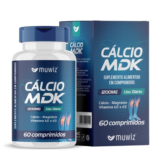 Cálcio MDK 60 comprimidos 1200mg Muwiz