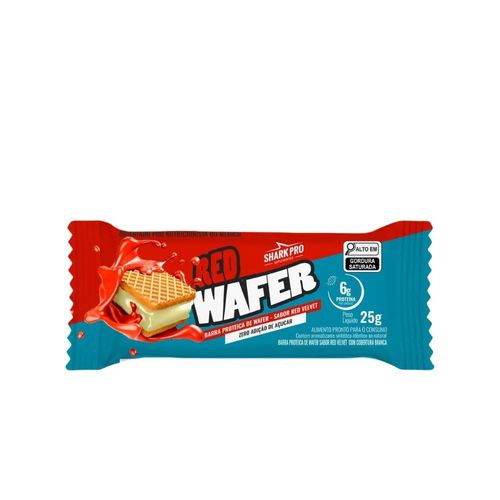 Shark Wafer Proteico Red Velvet Unidade  - Sharkpro Suplementos