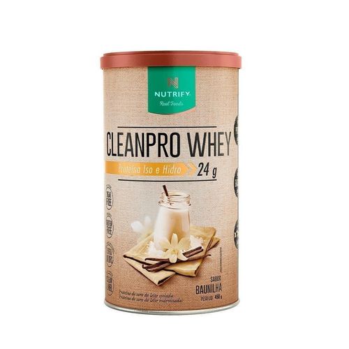 Clean Pro Zero Lactose Baunilha 450g - Nutrify