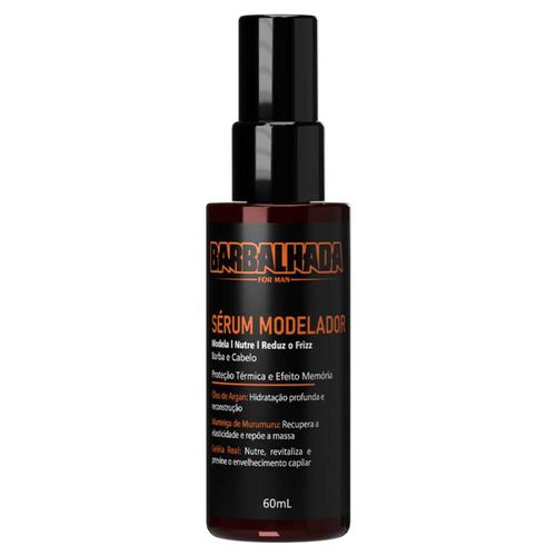 Sérum Modelador - Nutre e Reduz o Frizz Barba e Cabelo 60mL Barbalhada Sérum Modelador - Nutre e Reduz o Frizz Barba e Cabelo 60mL Barbalhada