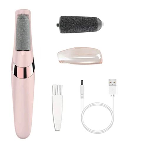 REMOVEDOR DE CALOS PORTÁTIL LIXA ELÉTRICA ESFOLIADOR PARA OS PÉS RECARREGÁVEL CARREGAMENTO USB Feminino Único Rosa