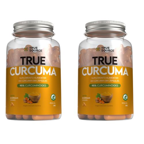 **N EXP ** Kit 2 True Cúrcuma 60Caps 95% Curcuminóides TrueSource Sem sabor