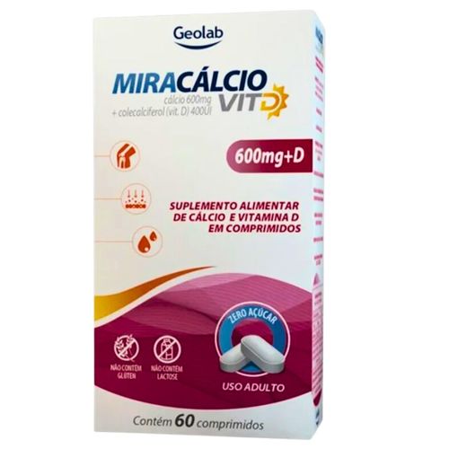 MIRACALCIO 600MG +400UI 60CP CALCIO+COLECALCIFEROL MIRACALCIO 600MG +400UI 60CP CALCIO+COLECALCIFEROL