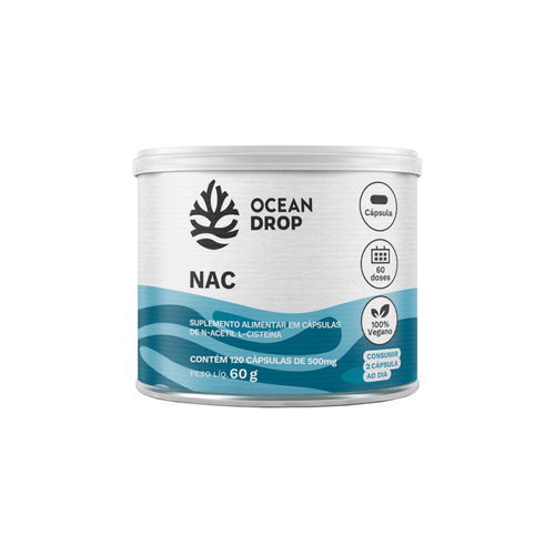 Nac 120 Cápsulas 500mg Ocean Drop