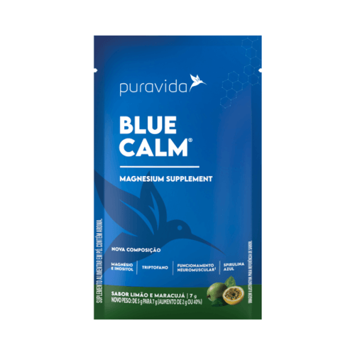 Blue Calm Sachê De 7g Limão e Maracujá Puravida