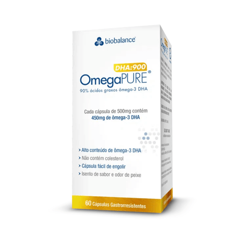 OmegaPure DHA 900 Alta Concentração 60 Caps Biobalance