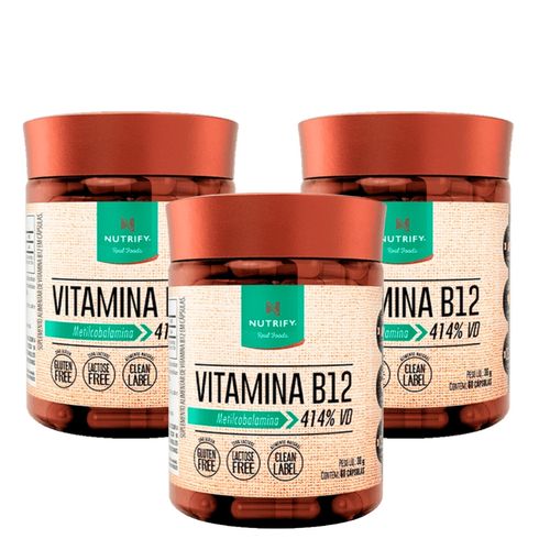 Kit3 Tryptophan 190mg Aminoácidos L-Triptofano 60 Caps Nutrify Sem Sabor