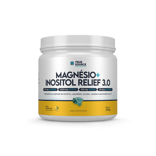 Magnésio+Inositol Relief 3.0 Maracujá 350g True Source Magnésio+Inositol Relief 3.0 Maracujá 350g True Source