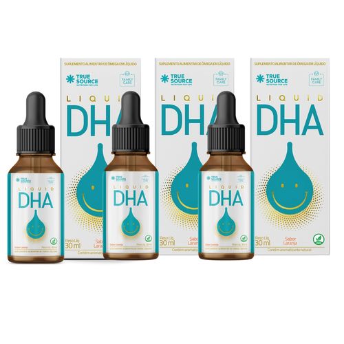 Kit 3 Liquid Dha 100% Natural gotas liquido TrueSource Laranja Kit 3 Liquid Dha 100% Natural gotas liquido TrueSource Laranja