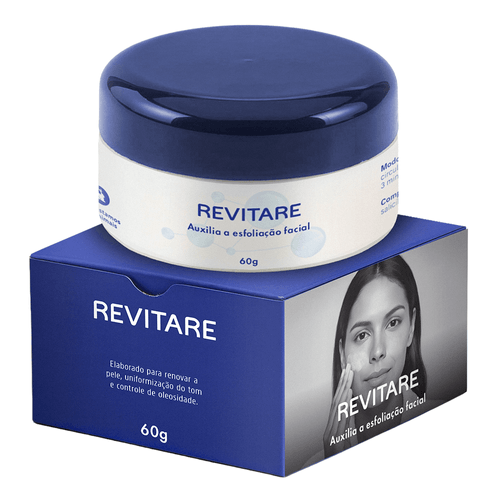 REVITARE – Esfoliação Facial e Controla Oleosidade
