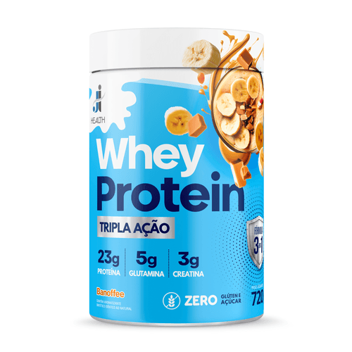 Whey Protein com Creatina e Glutamina 720g J & I Health